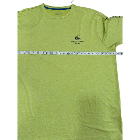 Vineyard Vine Performance T-Shirt Long Sleeve Fishing Tuna Wild Lime Men XXL NEW - Picture 4 of 6